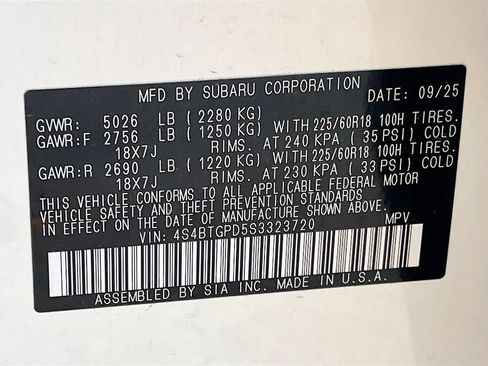 Used 2025 Subaru Outback Touring XT AWD/4WD image 34