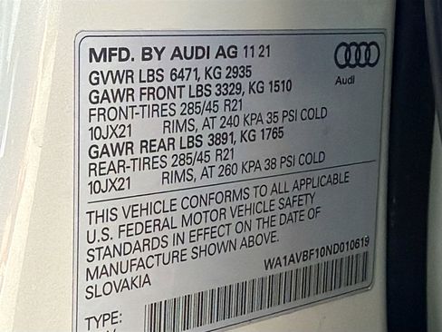 Used 2022 Audi Q8 Premium w/ Convenience Package image 45