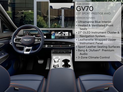 New 2026 Genesis GV70 2.5T Sport Prestige AWD/4WD image 17