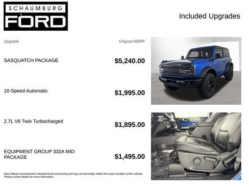 Used 2023 Ford Bronco Badlands w/ Sasquatch Package AWD/4WD image 4