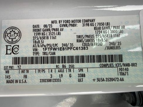 Used 2023 Ford F150 XLT w/ Equipment Group 302A High image 50