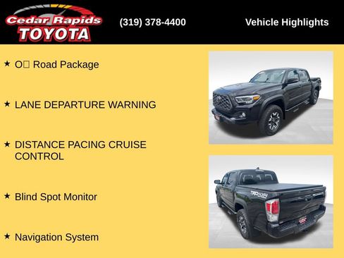 Used 2021 Toyota Tacoma TRD Off-Road w/ TRD Premium Off Road Package AWD/4WD image 29