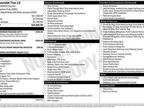 New 2026 Chevrolet Trax LS w/ LS Convenience Package FWD image 6