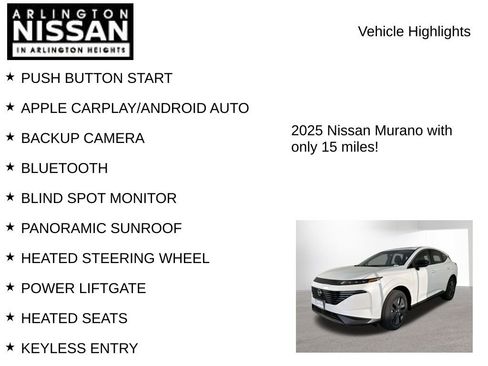 New 2025 Nissan Murano SL w/ Cargo Package image 8