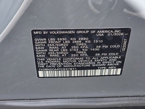 New 2026 Volkswagen Atlas SEL AWD/4WD image 22