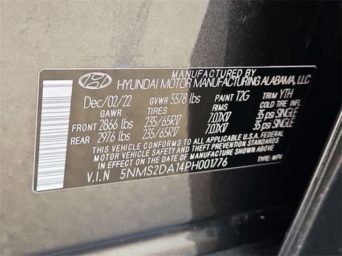 Certified 2023 Hyundai Santa Fe Blue w/ Cargo Package image 35