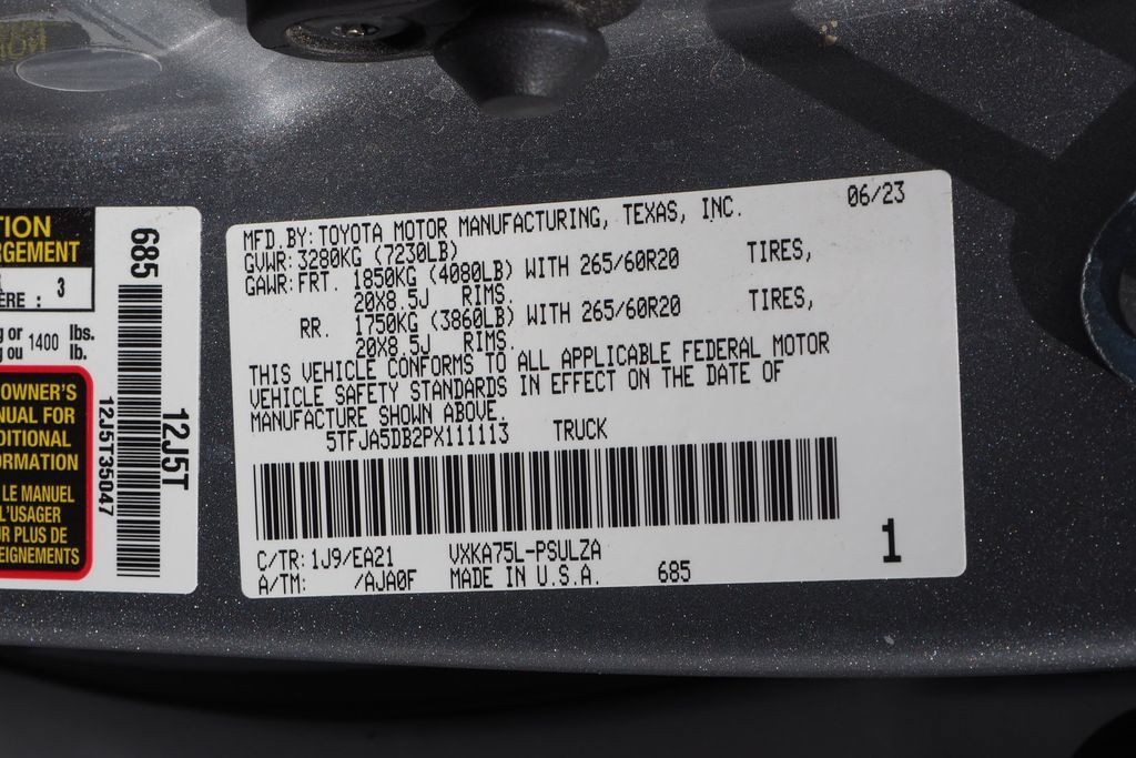 Used 2023 Toyota Tundra Limited w/ TRD Off-Road Package AWD/4WD image 33