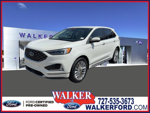 Certified 2021 Ford Edge Titanium w/ Equipment Group 301A image 1