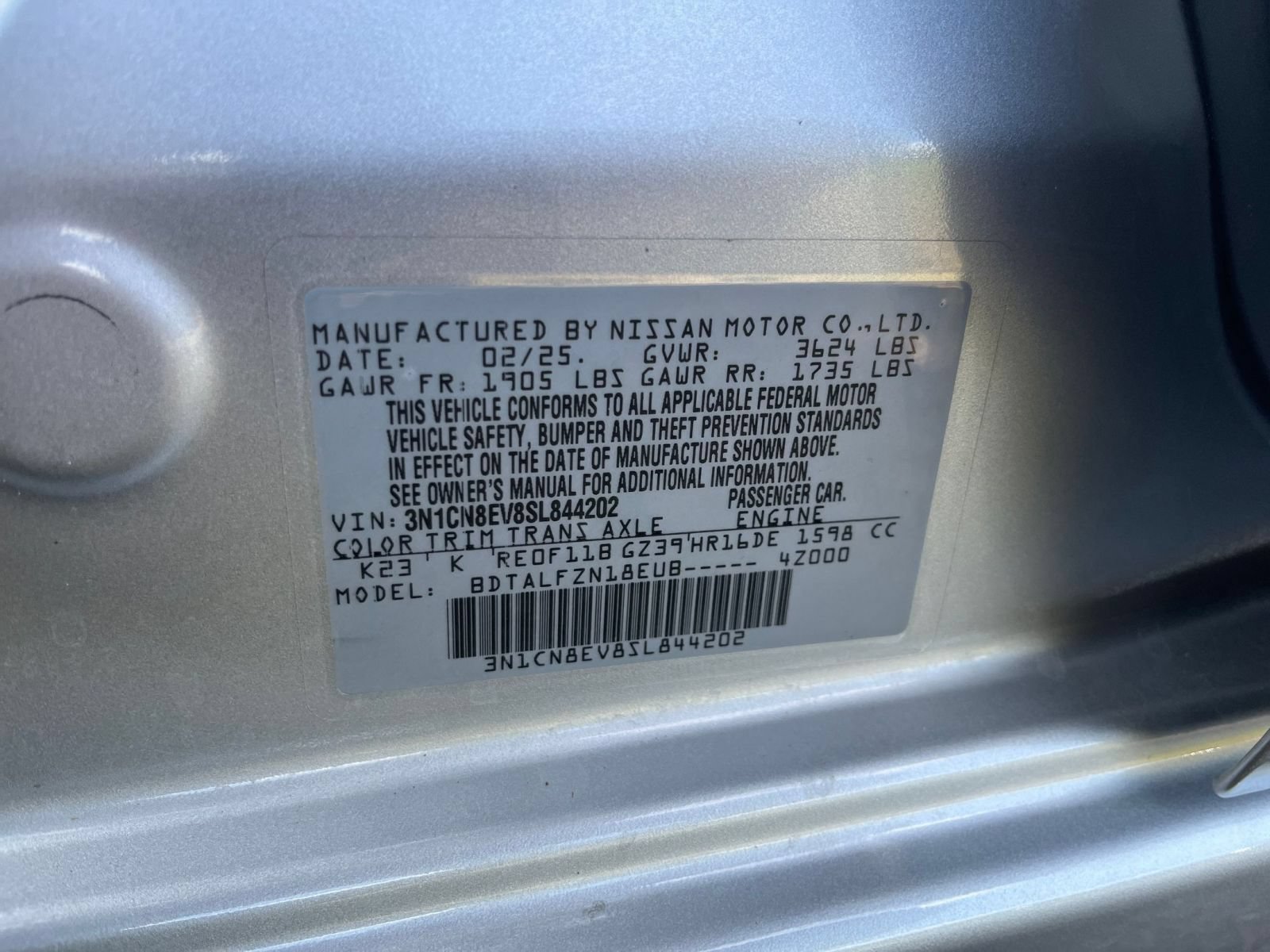 Used 2025 Nissan Versa SV FWD image 26