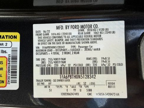 Used 2022 Ford Mustang Premium w/ Equipment Group 201A RWD image 16
