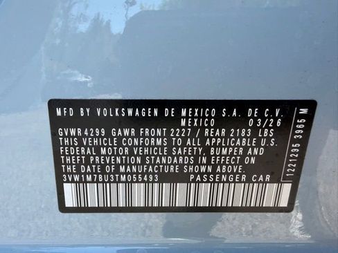 New 2026 Volkswagen Jetta GLI Autobahn FWD image 25
