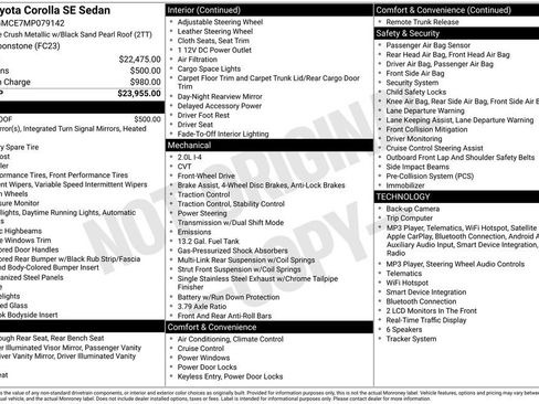 Used 2021 Toyota Corolla SE FWD image 7