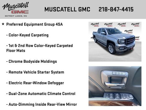 Used 2018 GMC Sierra 1500 SLT w/ SLT Premium Package AWD/4WD image 12