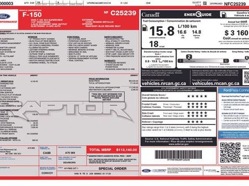 Used 2022 Ford F150 Raptor w/ Raptor 37 Performance Package image 12