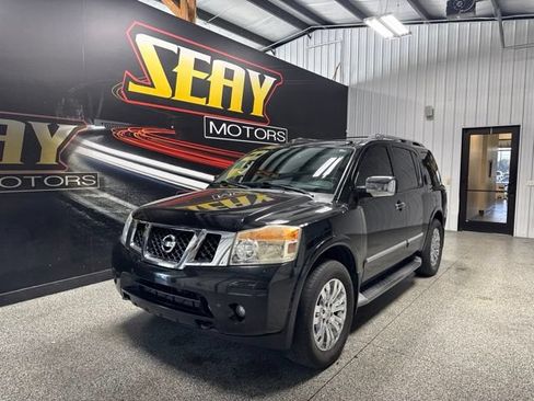 Used 2015 Nissan Armada Platinum w/ 2nd Row Captain Seat Package AWD/4WD image 1