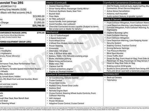 Certified 2024 Chevrolet Trax RS w/ Driver Confidence Package FWD image 6
