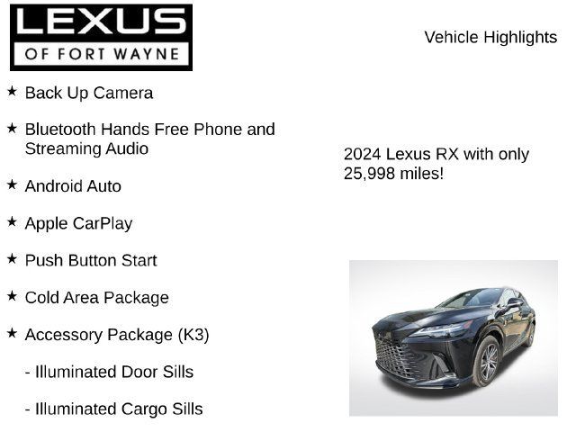 Used 2024 Lexus RX 350 Premium w/ Convenience Package AWD/4WD image 8