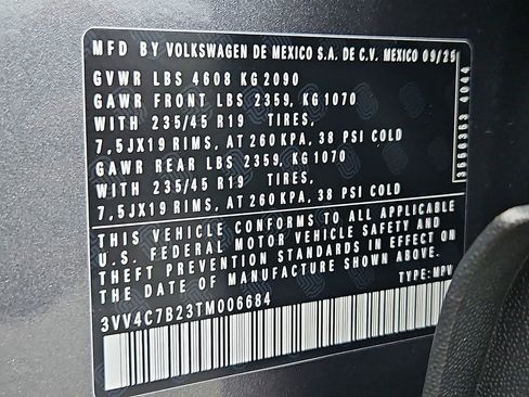 New 2026 Volkswagen Taos SEL image 19