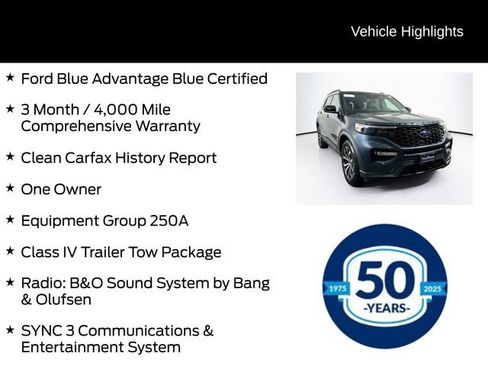 Certified 2022 Ford Explorer ST-Line w/ Class IV Trailer Tow Package AWD/4WD image 6