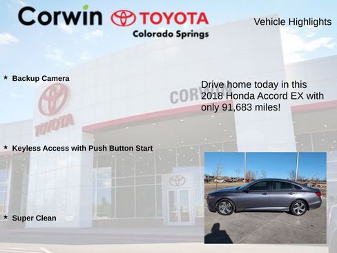 Used 2018 Honda Accord EX image 6