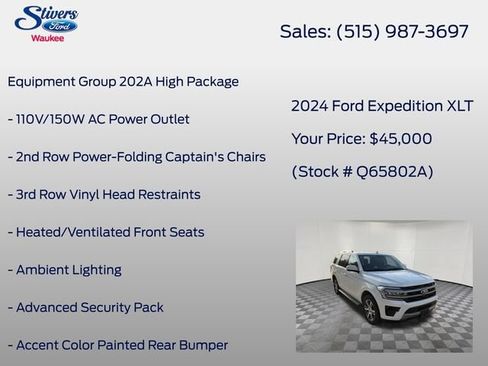 Used 2024 Ford Expedition XLT AWD/4WD image 8