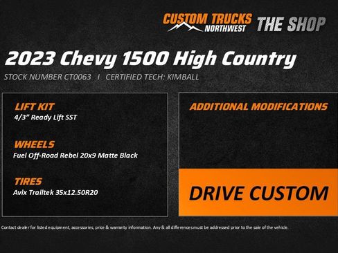 Used 2023 Chevrolet Silverado 1500 High Country image 2