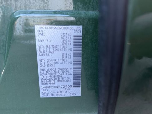 Used 2024 Nissan Frontier Pro-X w/ Pro Convenience Package image 37