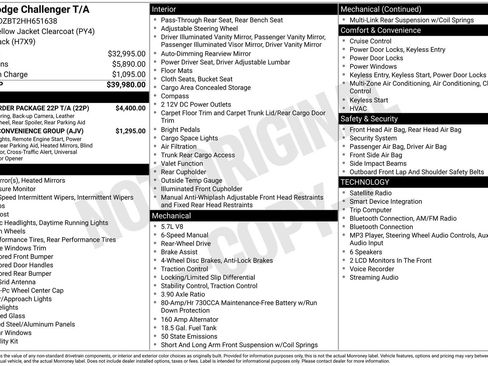 Used 2017 Dodge Challenger R/T w/ Quick Order Package 22P T/A RWD image 38