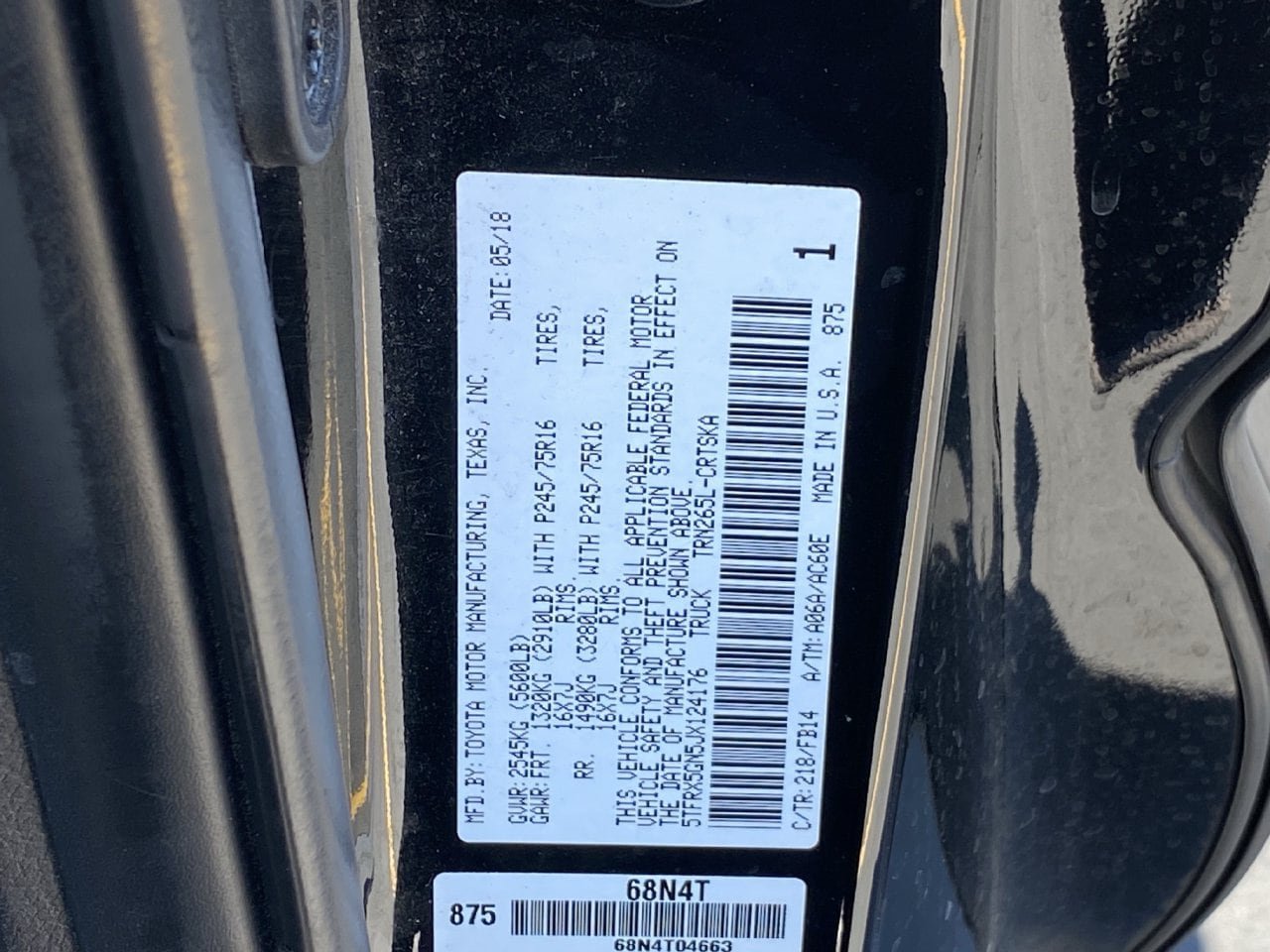 Used 2018 Toyota Tacoma SR w/ SR Convenience Package RWD image 12