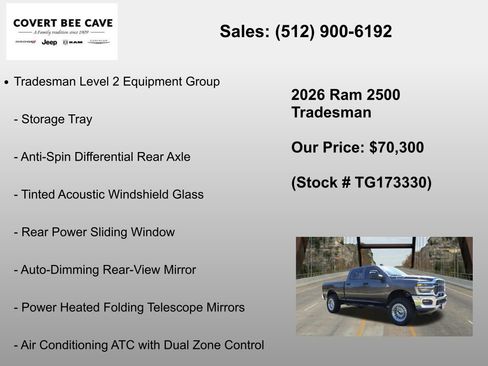 New 2026 RAM 2500 Tradesman AWD/4WD image 12