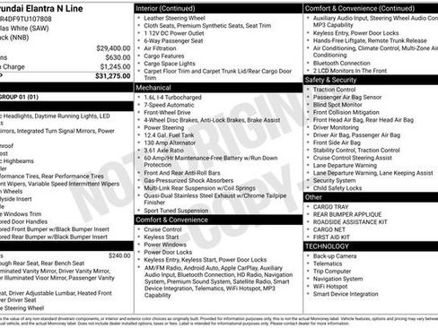 New 2026 Hyundai Elantra N Line image 19