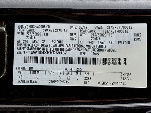 Used 2019 Ford F150 Lariat w/ Equipment Group 502A Luxury image 32