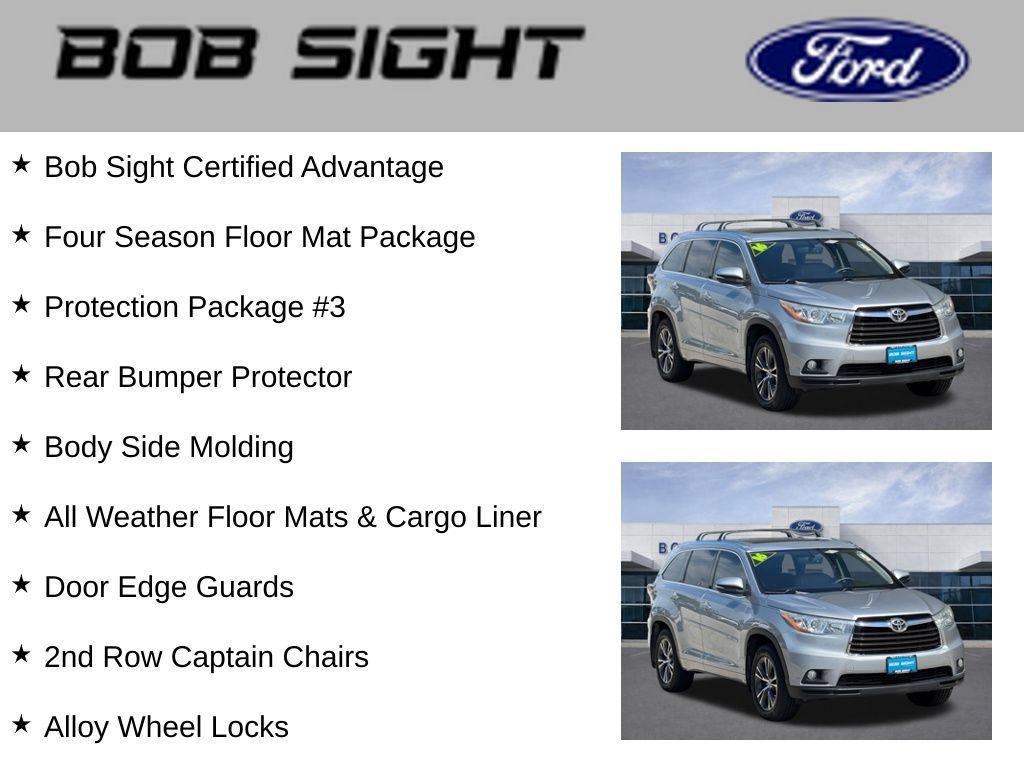 Used 2016 Toyota Highlander XLE w/ Protection Package #3 AWD/4WD image 3