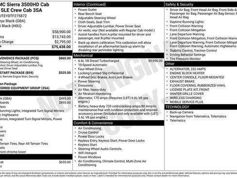New 2026 GMC Sierra 3500 SLE w/ SLE Convenience Package AWD/4WD image 14