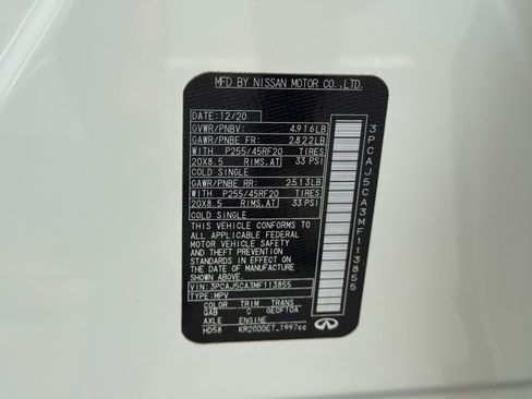 Used 2021 INFINITI QX50 Sensory FWD image 48