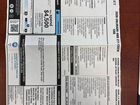 Used 2026 Chevrolet Colorado Z71 w/ Technology Package image 33