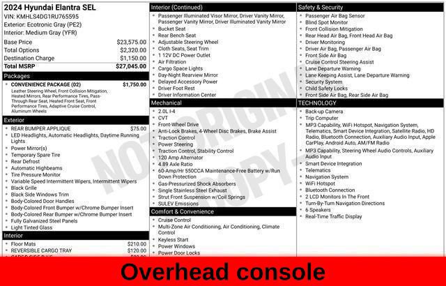 Used 2024 Hyundai Elantra SEL w/ Convenience Package FWD image 67