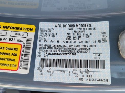 Used 2025 Ford Bronco Sport Badlands w/ Badlands Tech Package image 17