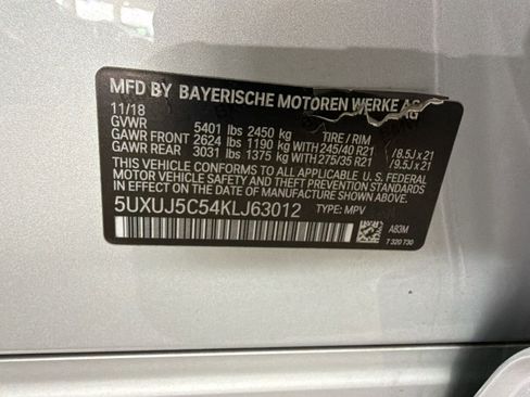 Used 2019 BMW X4 M40i w/ Executive Package AWD/4WD image 12
