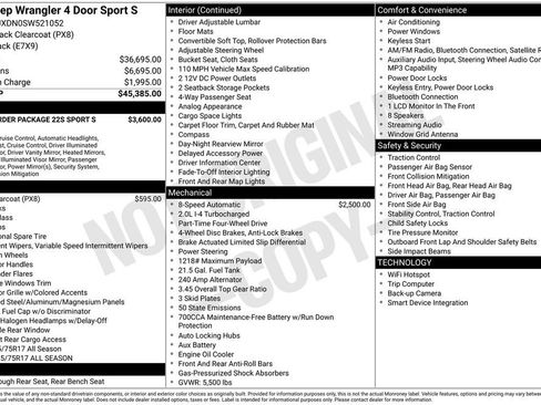 Used 2025 Jeep Wrangler Unlimited Sport AWD/4WD image 15