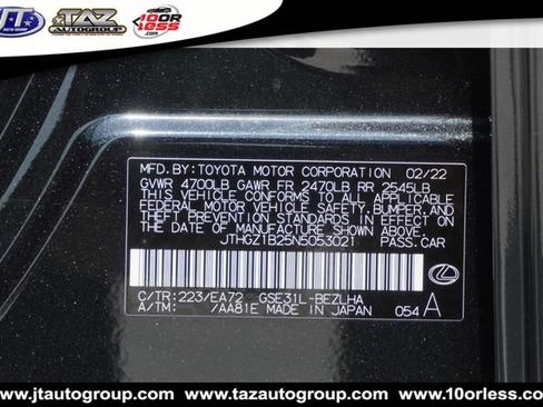 Used 2022 Lexus IS 350 F Sport w/ Navigation Package RWD image 21