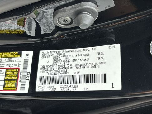 New 2026 Toyota Tundra SR5 w/ SR5 Convenience Package AWD/4WD image 39