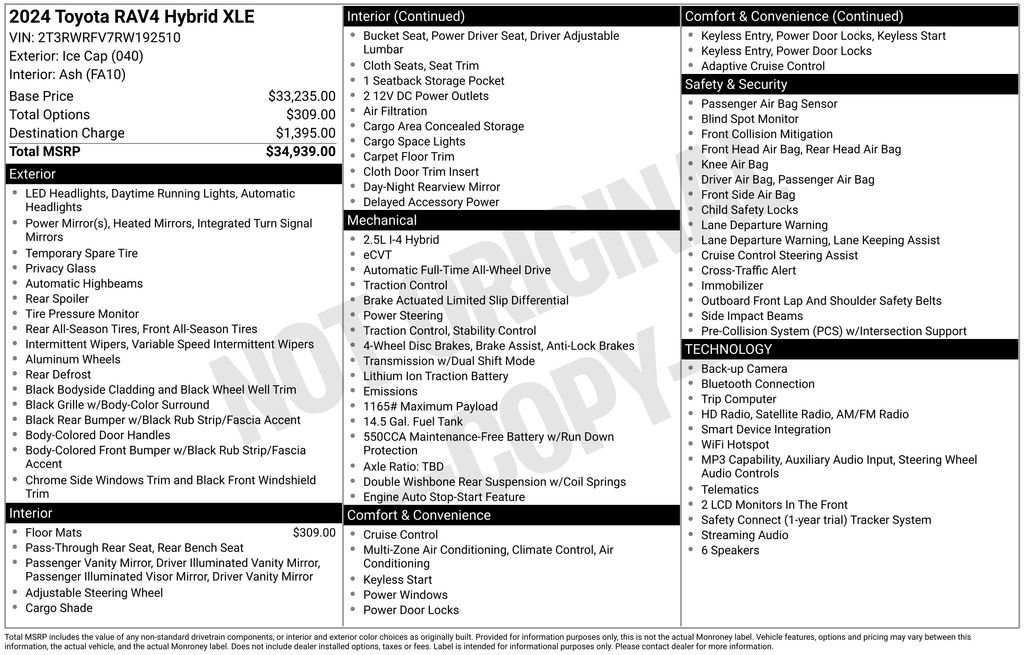 Used 2024 Toyota RAV4 XLE AWD/4WD image 32