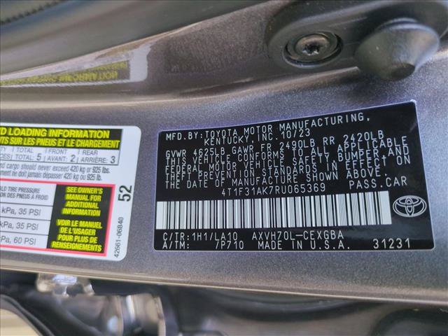 Certified 2024 Toyota Camry XLE FWD image 24