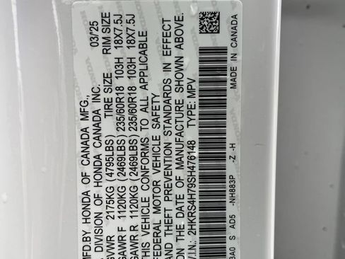 Certified 2025 Honda CR-V EX-L image 11