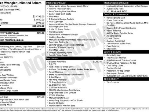 Used 2016 Jeep Wrangler Unlimited Sahara w/ Connectivity Group AWD/4WD image 7