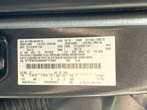 Used 2019 Ford F150 XLT w/ Equipment Group 302A Luxury AWD/4WD image 30
