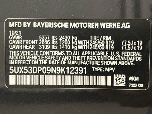 Used 2022 BMW X3 xDrive30i w/ Convenience Package AWD/4WD image 26