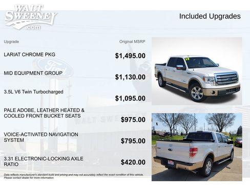 Used 2013 Ford F150 Lariat w/ Lariat Chrome Pkg RWD image 11