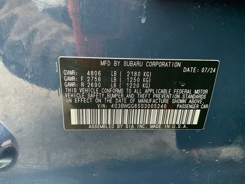 Certified 2025 Subaru Legacy Sport w/ Popular Package #3 image 35